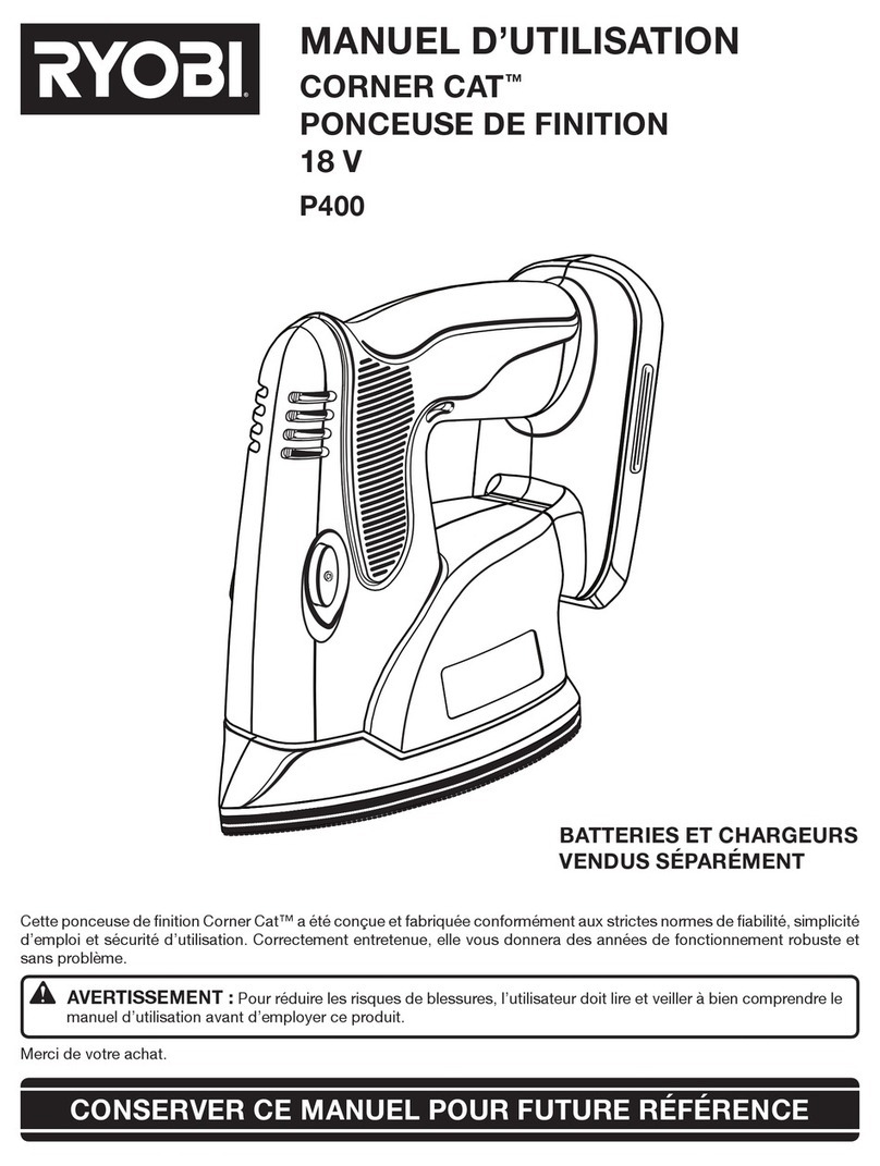 Ryobi P400 Configuration guide