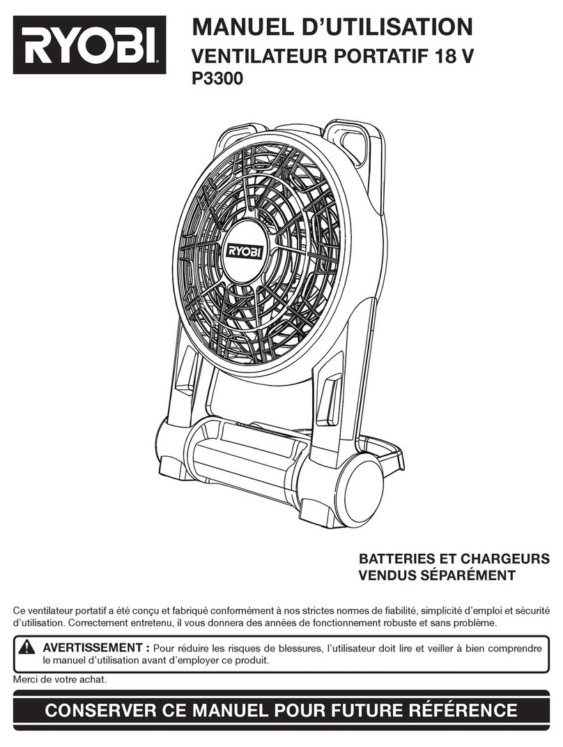 Ryobi P3300 User manual