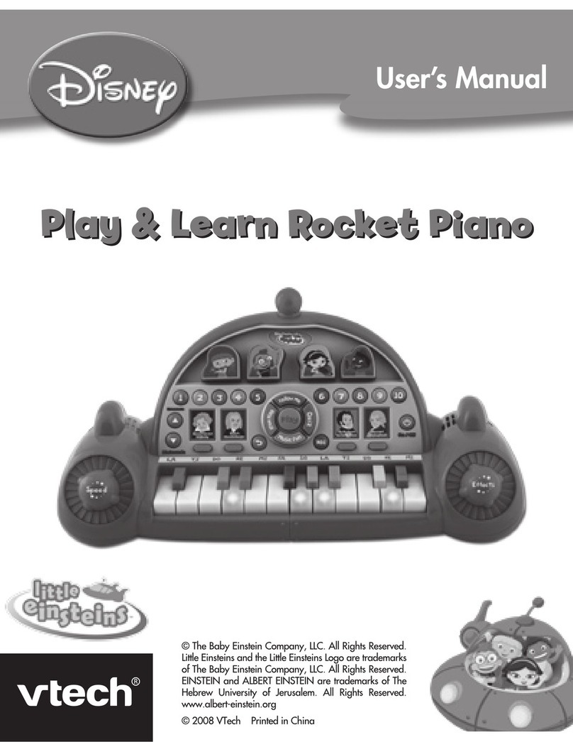 V-tech Little Einsteins Play & Learn Rocket Piano User manual