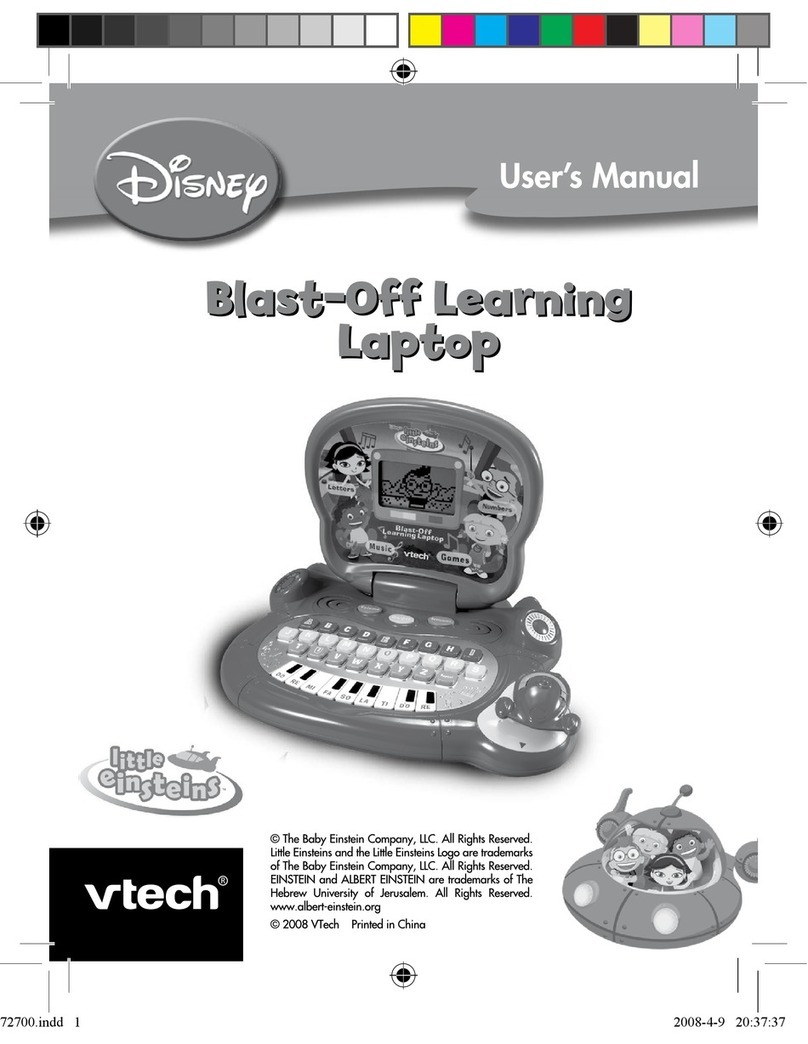V-tech Little Einsteins Blast-Off Learning Laptop User manual