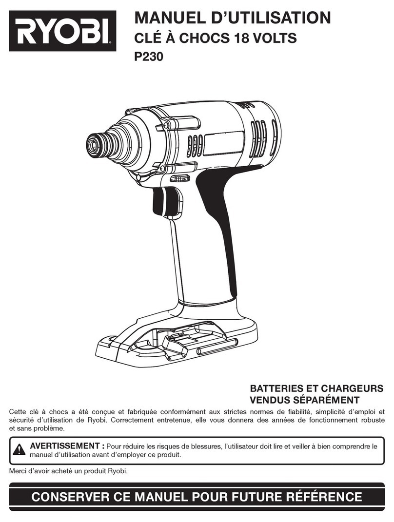 Ryobi P230 user manual
