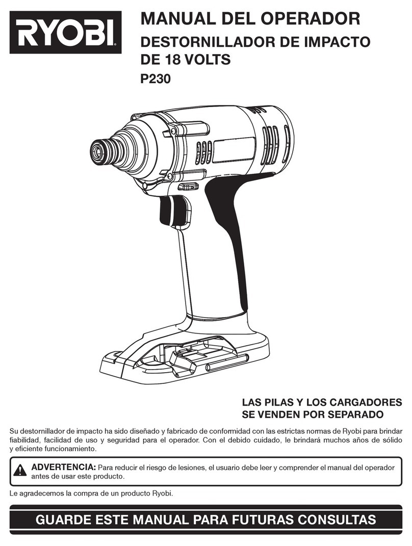 Ryobi P230 Operator's manual