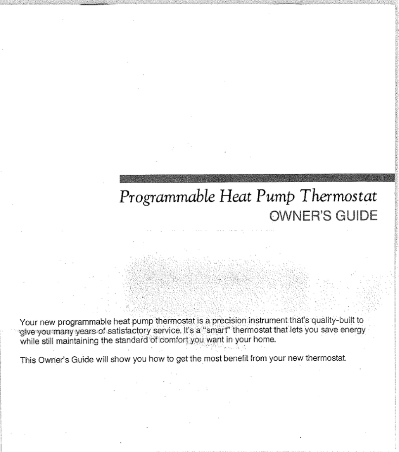 Honeywell T8611 User manual
