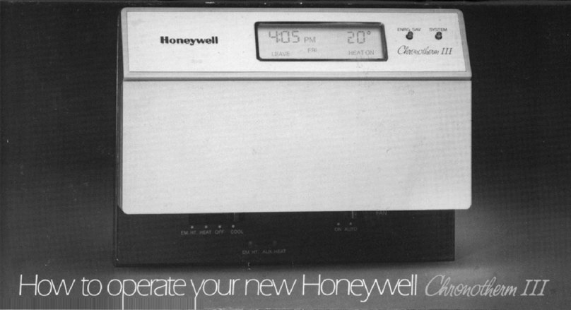 Honeywell T8611G Chmnothern IV owner's manual