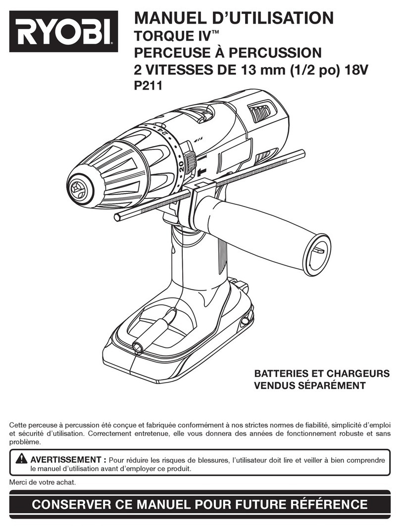Ryobi P212 Manuel d'utilisation