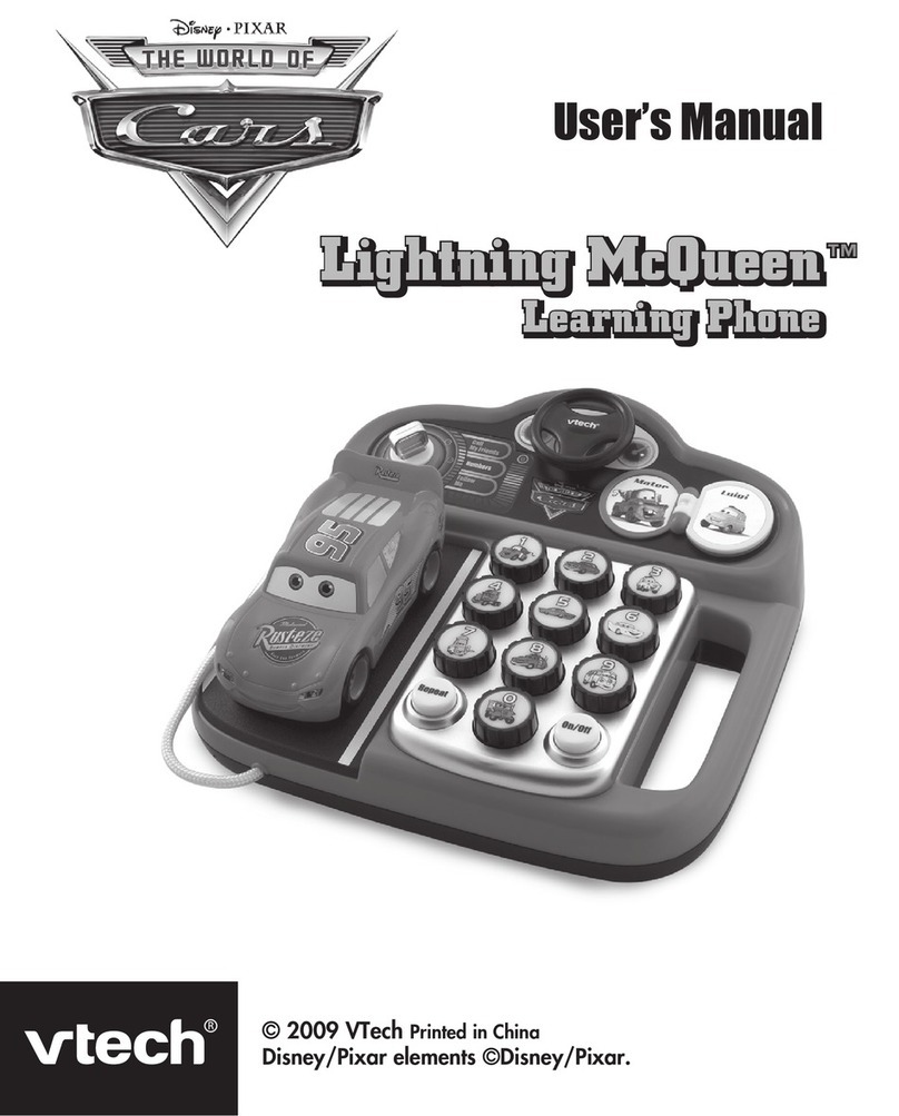 V-tech Lightning McQueen Learning Laptop User manual