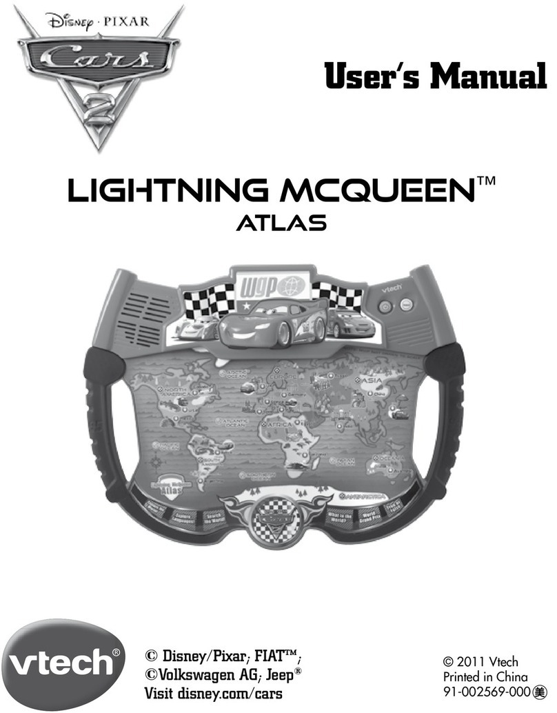 V-tech Lightning McQueen Atlas User manual