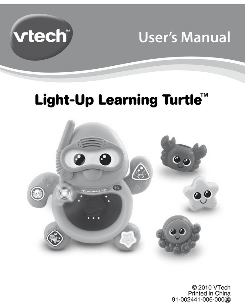 V-tech Light-up Learning Turtle User manual