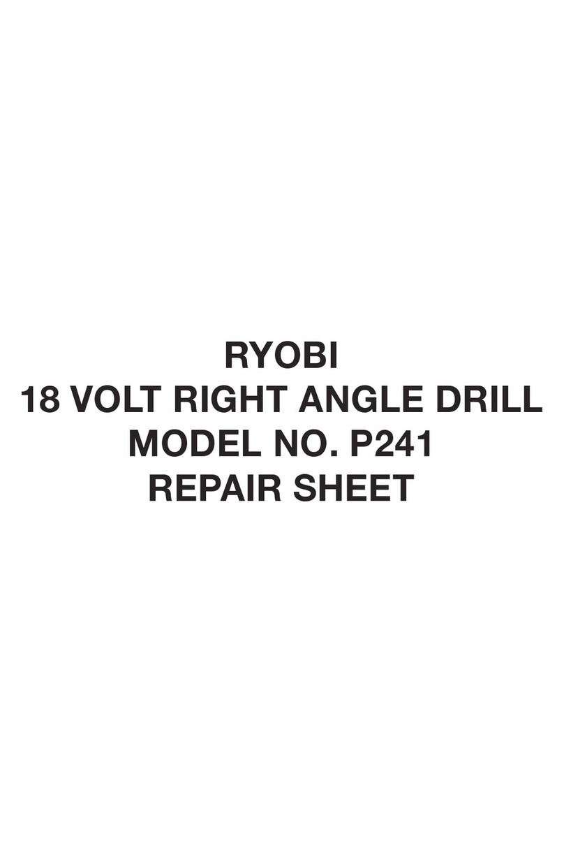Ryobi P241 Repair sheet