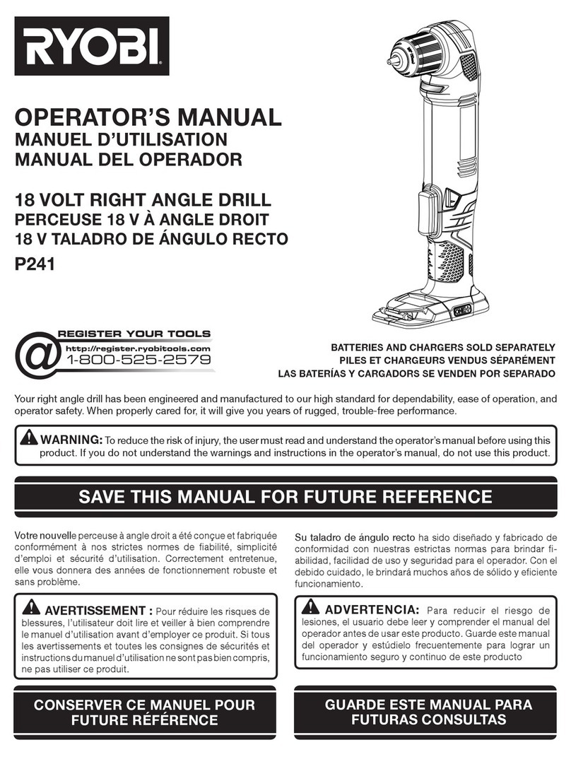 Ryobi P241 Operator's manual
