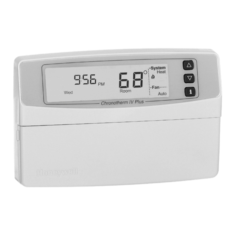 Honeywell T8665A1002 - Digital Thermostat, 3h User manual