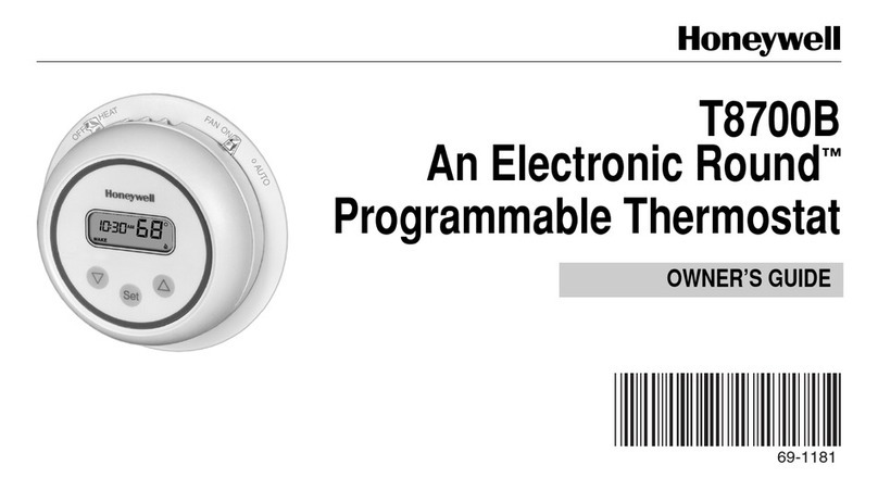 Honeywell T8700B User manual Honeywell T8700B User manual