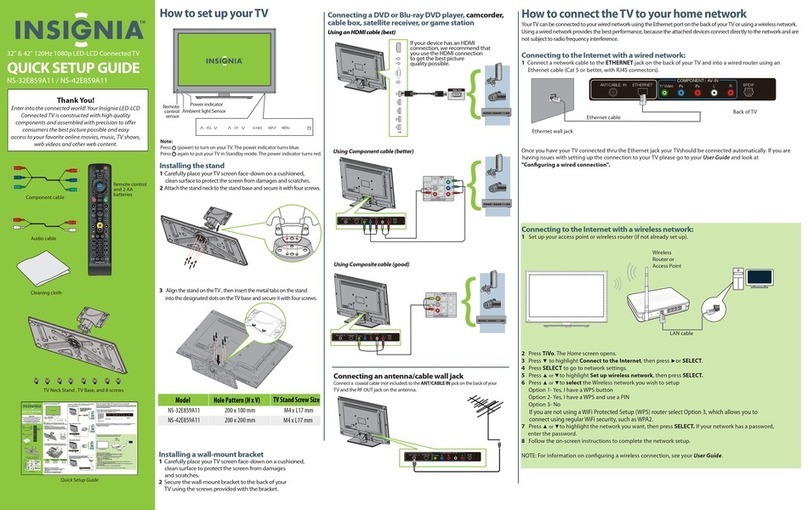 Insignia NS-32E859A11 User manual