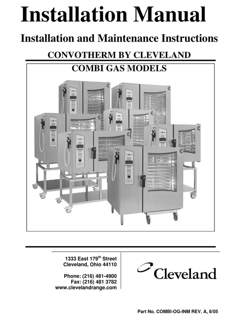 Convotherm OGB-10.10 Installation and maintenance instructions
