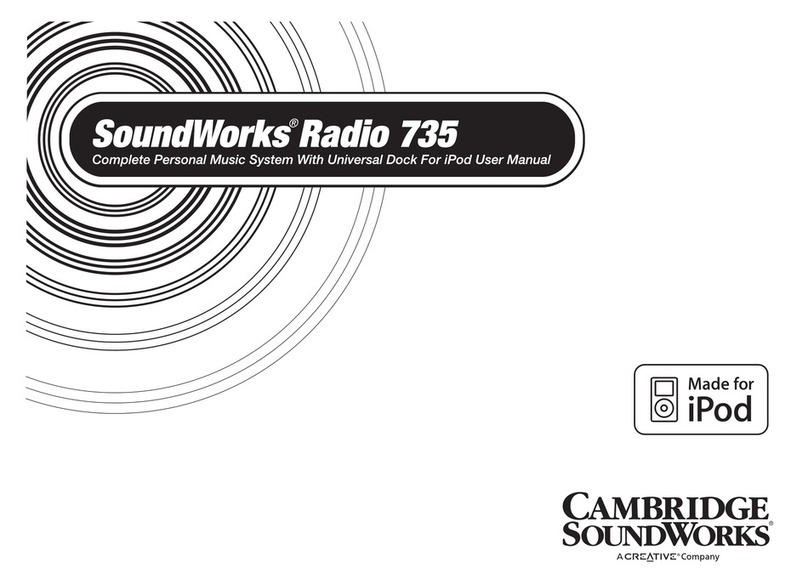 Cambridge Sound Works SoundWorks Radio 735i user guide