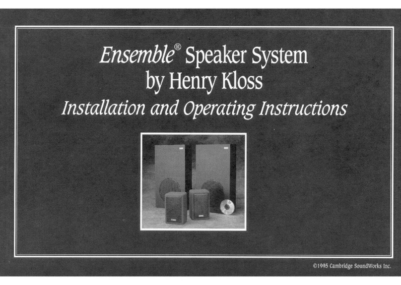 Cambridge Sound Works Ensemble I user guide