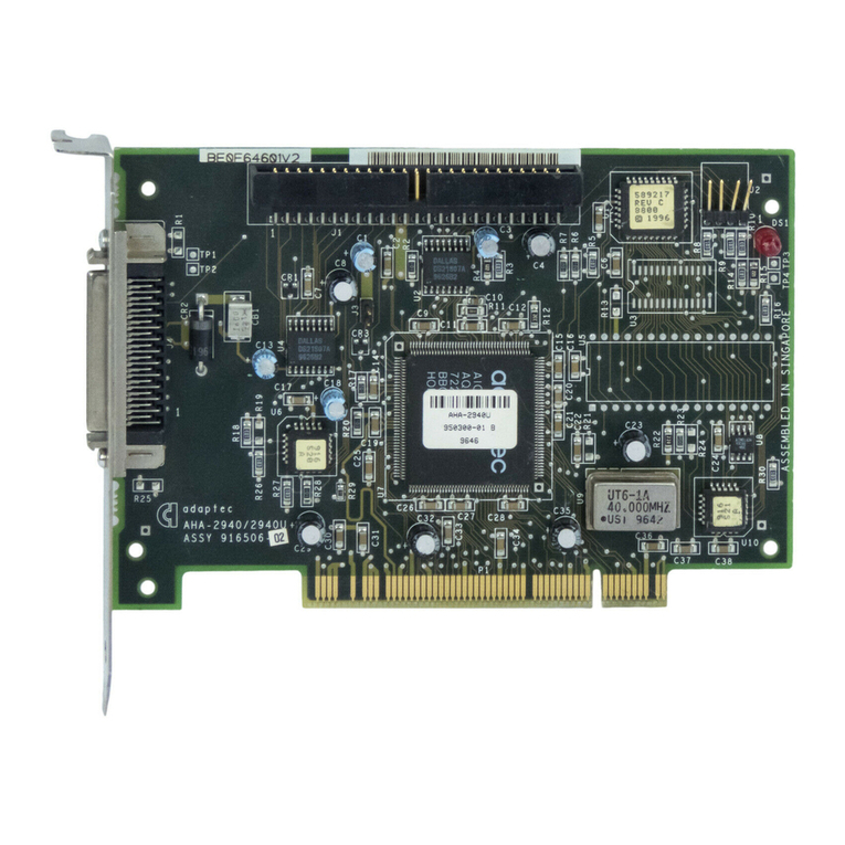 Adaptec 2940U - AHA Storage Controller Ultra SCSI 20... User manual Adaptec 2940U - AHA Storage Controller Ultra SCSI 20... User manual