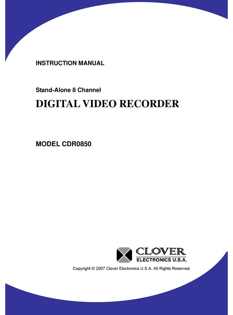 Clover CDR-0850 User manual