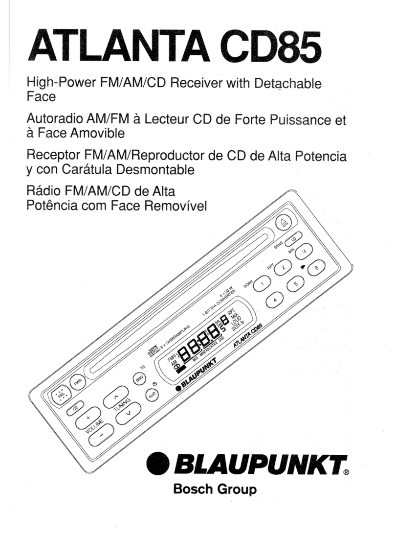 Blaupunkt Atlanta CD85 user guide