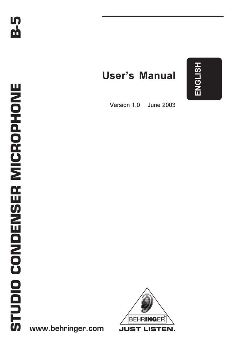 Behringer B-5 user manual