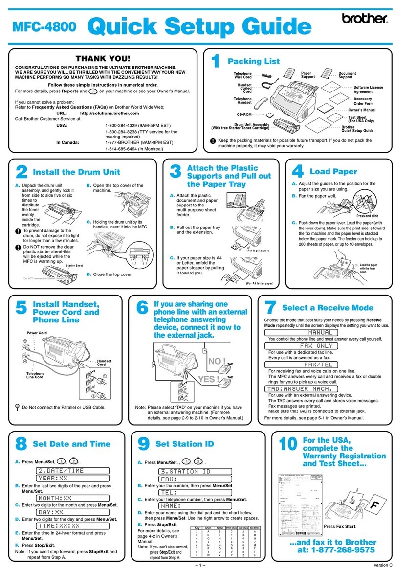 Brother Laser MFC-4800 User manual