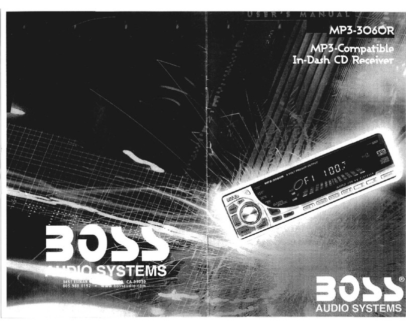 Boss Audio Systems MP3-3O6OR user manual