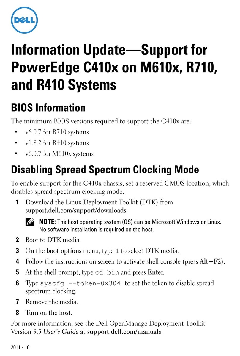 Dell PowerEdge M420 Technical manual Dell PowerEdge M420 Technical manual