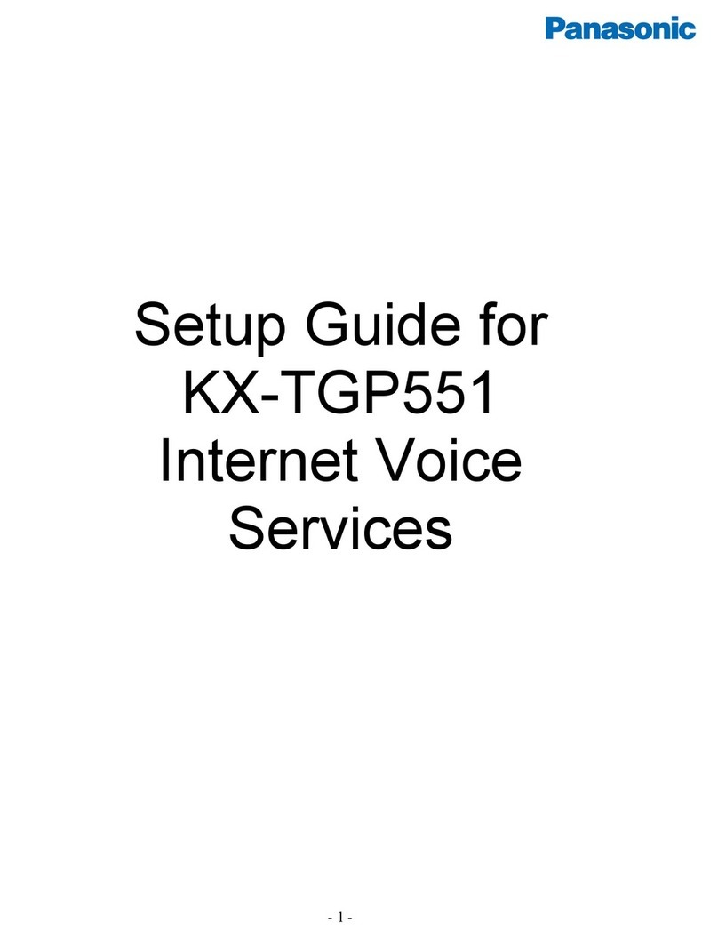 Panasonic KX-TGP551 T04 Setup guide