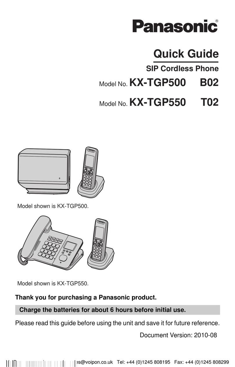 Panasonic KX-TGP500B04 User manual