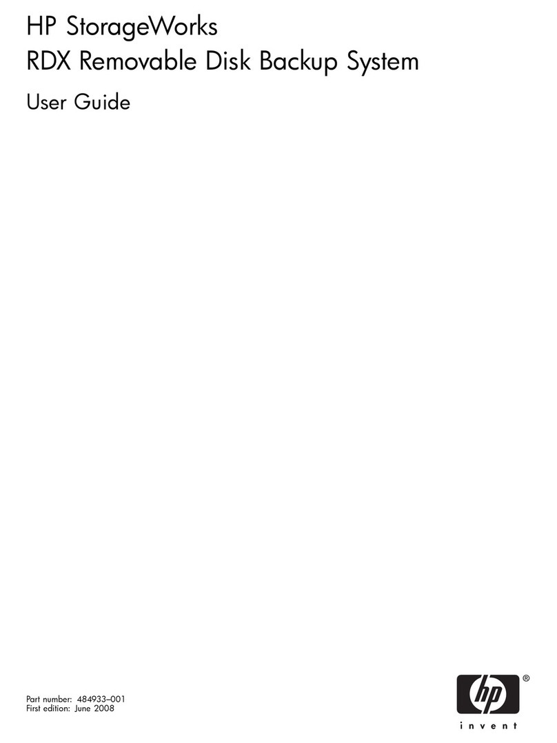 HP AJ765A - StorageWorks RDX Removable Disk Backup... User manual