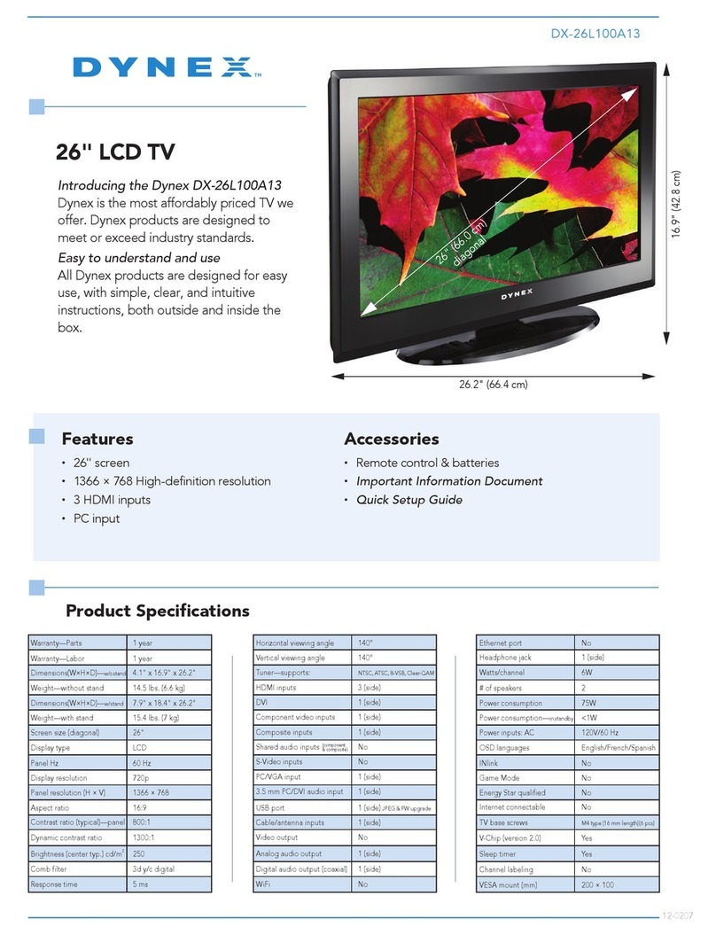 Dynex DX-26L100A13 Installation instructions