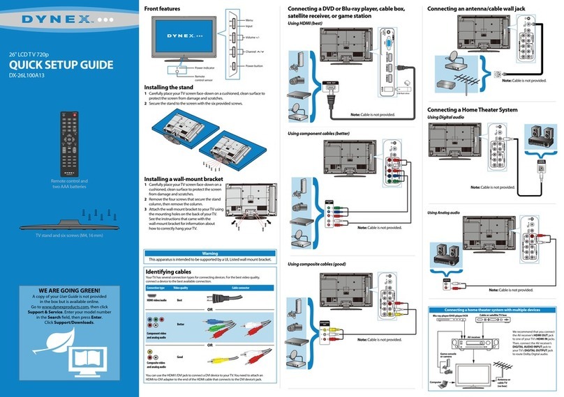 Dynex DX-26L100A13 User manual