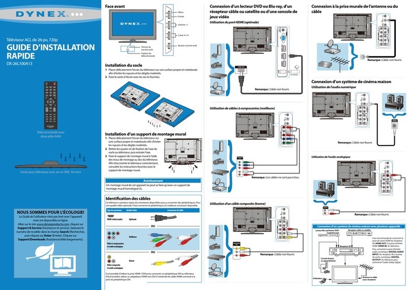 Dynex DX-26L100A13 Installation and operation manual