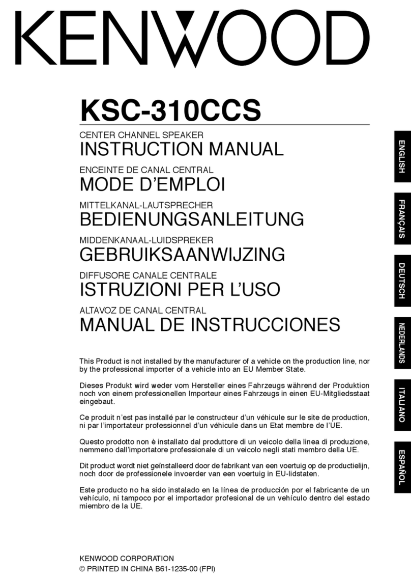 Kenwood KSC-310CCS User manual