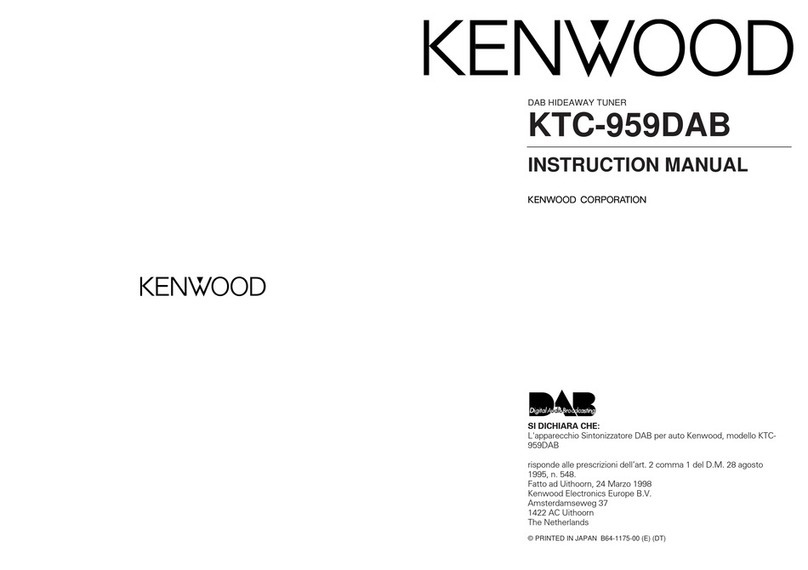Kenwood KTC-959DAB instruction manual