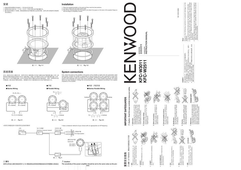Kenwood KFC-W2511 User manual