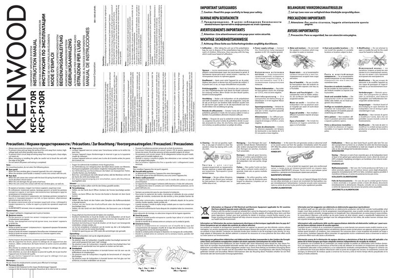 Kenwood KFC-P130R User manual Kenwood KFC-P130R User manual