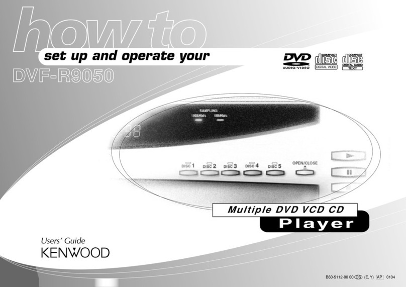 Kenwood DVF-R9050 User manual Kenwood DVF-R9050 User manual