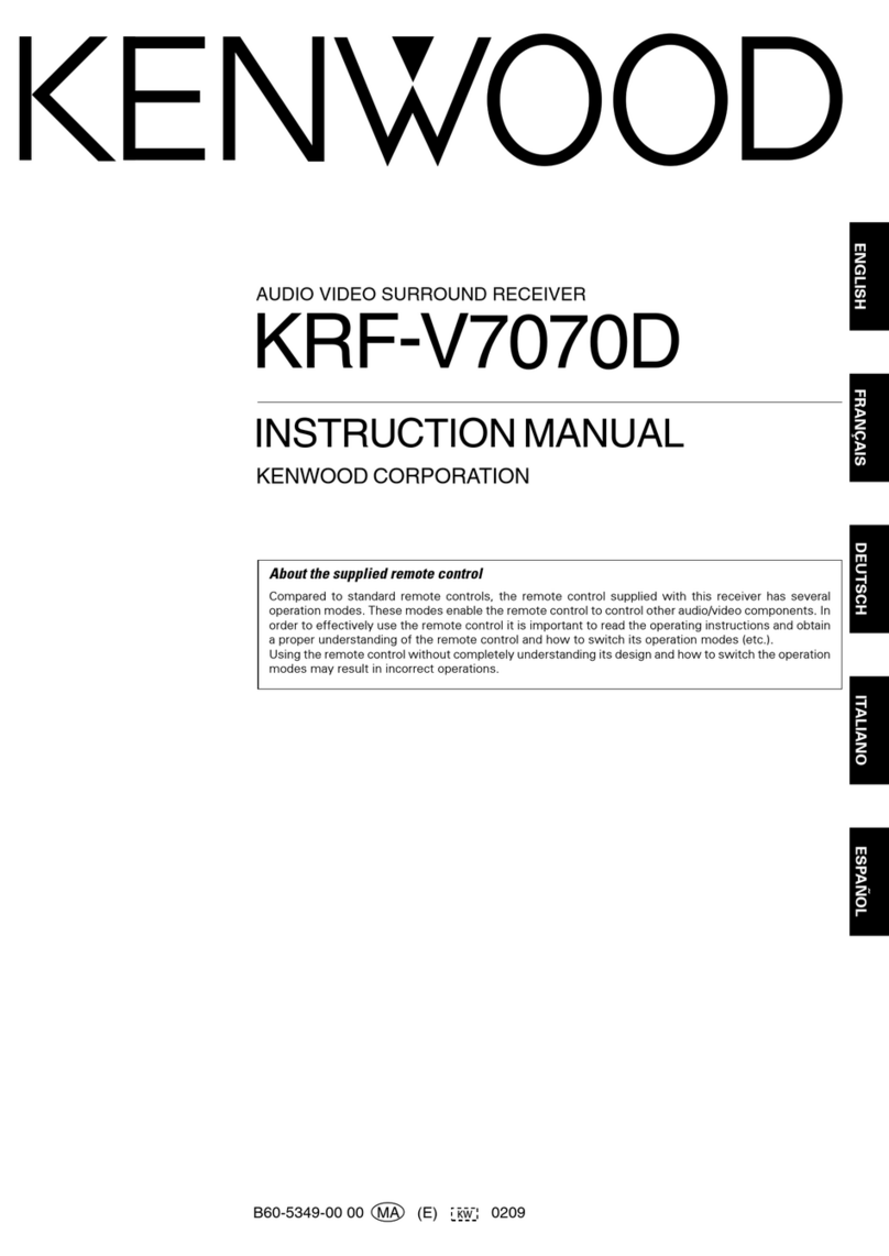 Kenwood KRF-V7070D instruction manual