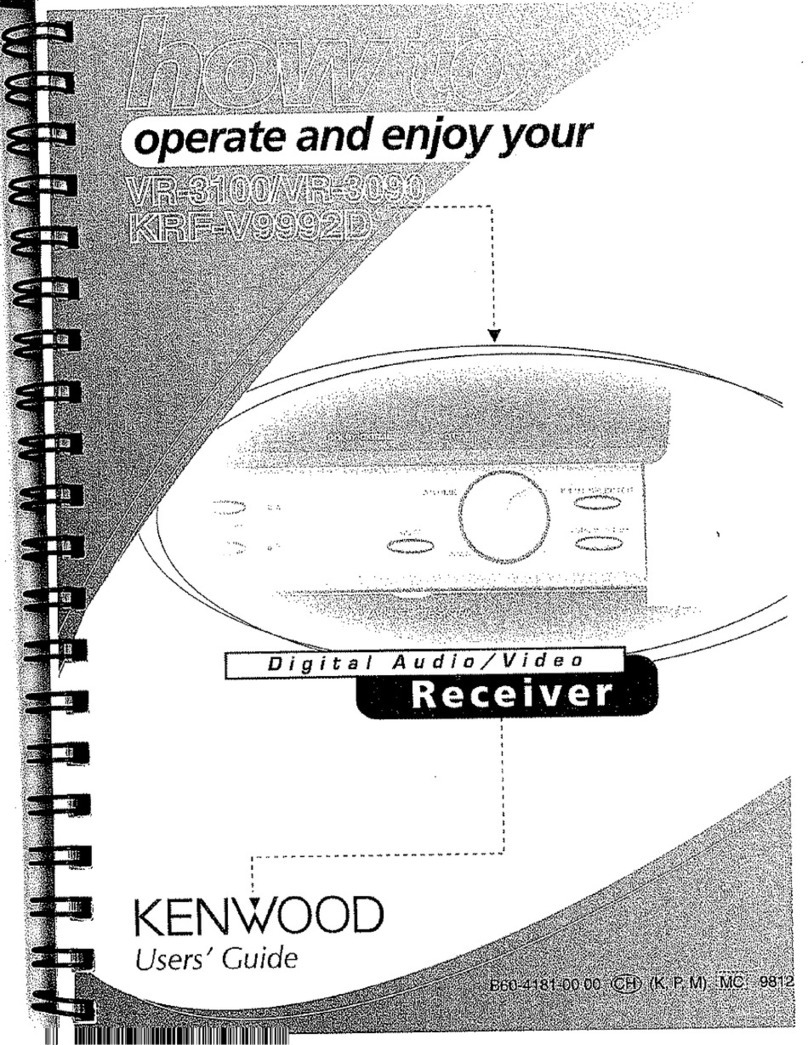Kenwood KRF-9992D User manual