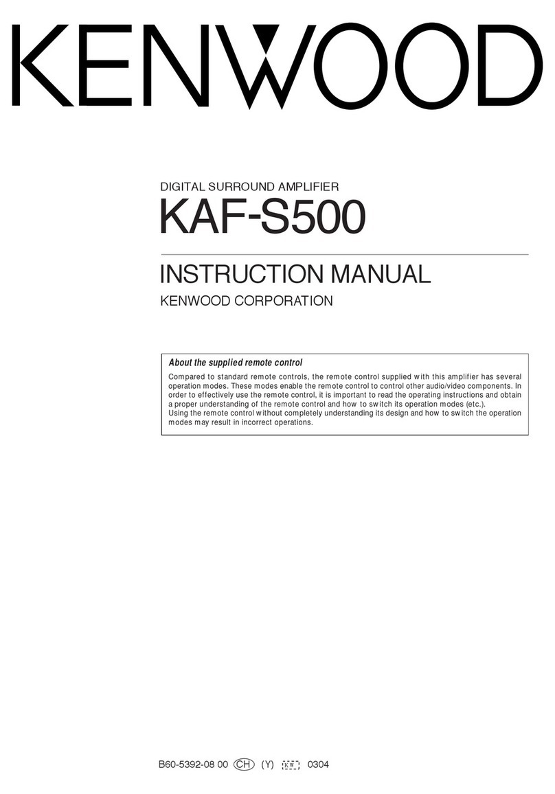 Kenwood KAF-S500 User manual