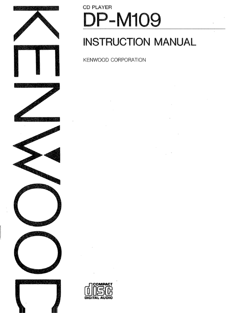 Kenwood DP-M109 User manual