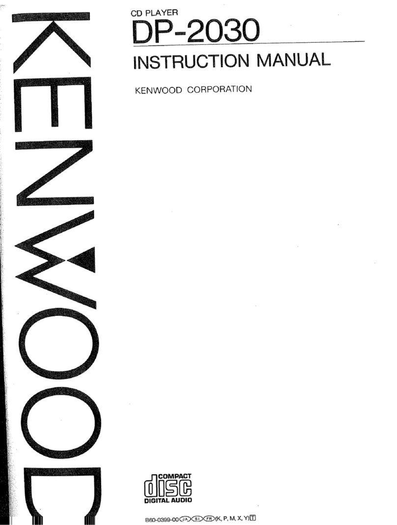 Kenwood DP-2030 User manual Kenwood DP-2030 User manual