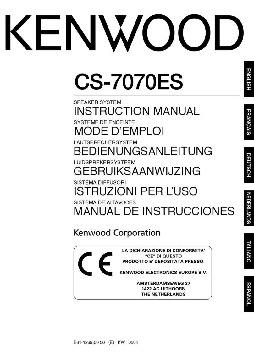 Kenwood CS-7070ES User manual