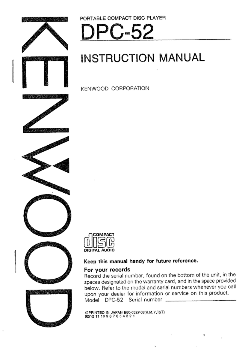 Kenwood DPC-52 User manual