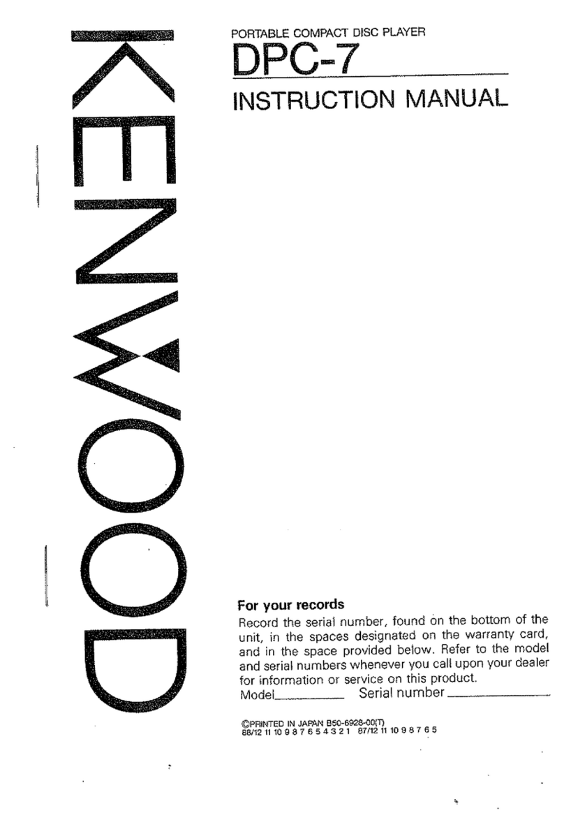 Kenwood DPC-7 instruction manual