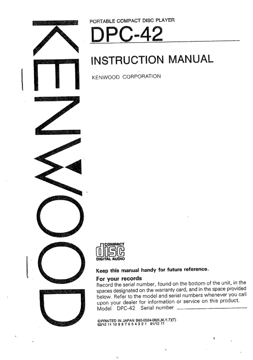 Kenwood DPC-42 User manual