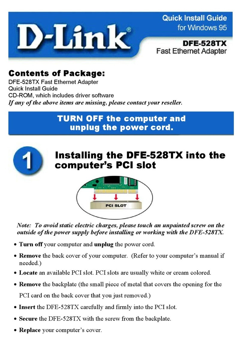 D-Link DFE-528TX Instructions for use