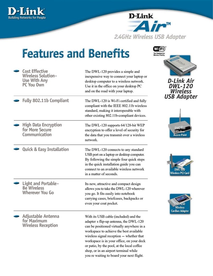 D-Link Air DWL-120 Owner's manual D-Link Air DWL-120 Owner's manual