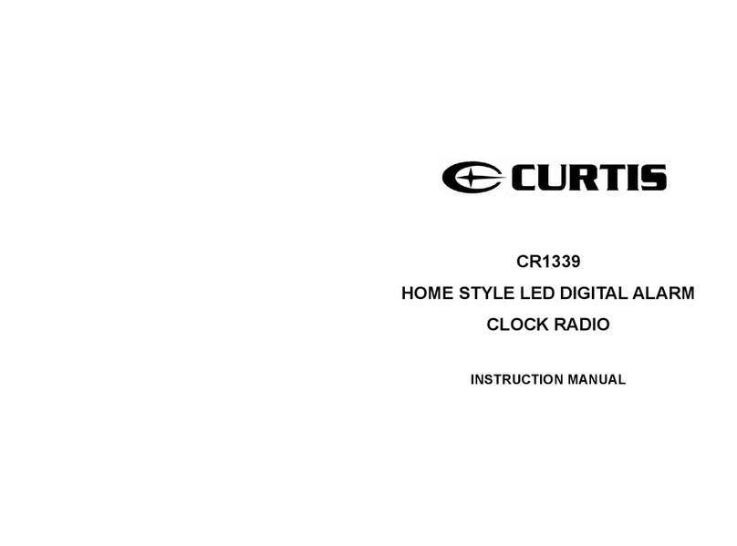 Curtis CR1339 User manual Curtis CR1339 User manual